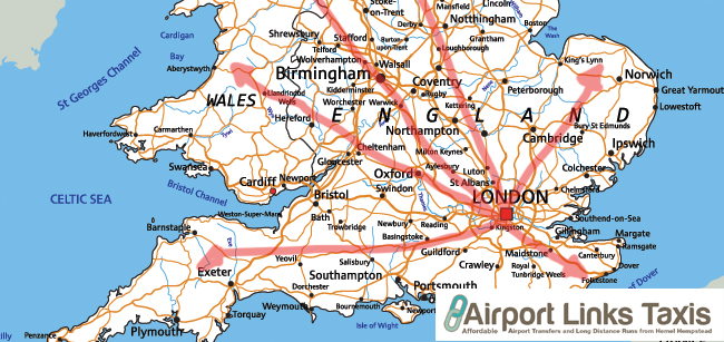 Long Distance Taxi Journeys from Hemel Hempstead
